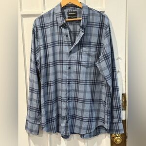 Bonobos Navy and Gray Checkered Shirt